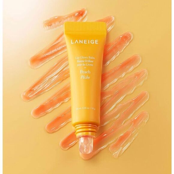 LANEIGE - NWT - Lip Glowy Balm in Peach. New in Box, .35 oz. - Picture 5 of 16